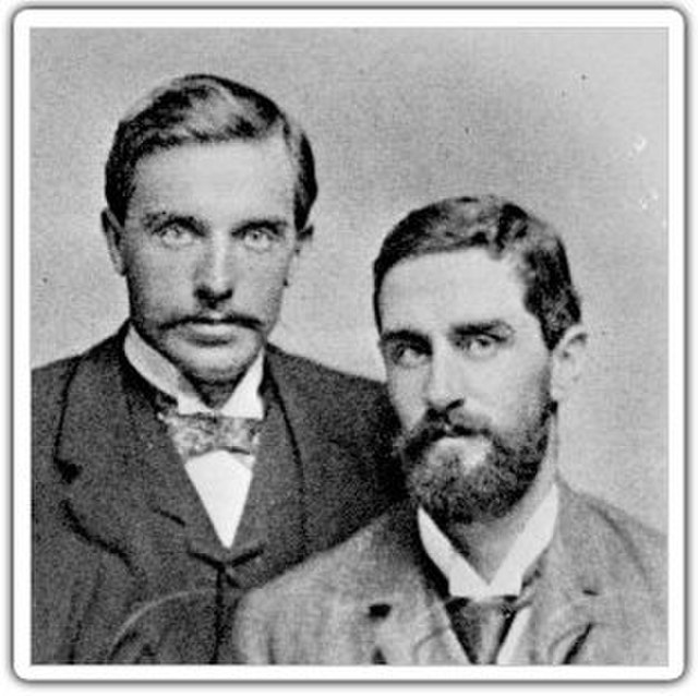 Herbert Ward (left) and Roger Casement, c1886