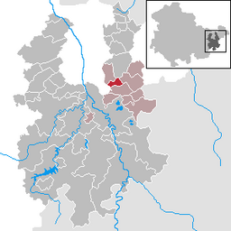 Läget för kommunen Hilbersdorf i Landkreis Greiz