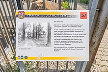 Infotafel zum Stelzenhof