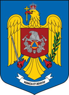 Coat of arms of the Romanian Inspectorate for Emergency Situations