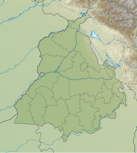 Pencap bölgesinin (Hindistan) topografik haritasına bakın