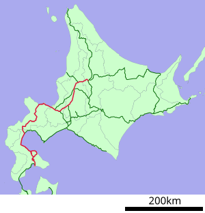 JR Hakodate Main Line linemap.svg
