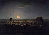 Jean-François Millet - El redil, Moonlight - Proyecto de arte de Google.jpg