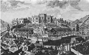 Schloss Neuwaldegg, 1719 engraving. Johann Adam Delsenbach 001.jpg