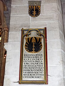 Johann Rudolf von Hallwyl (1460–1527) Dompropst. Epitaph im Basler Münster