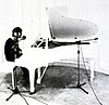 John Lennon at the piano