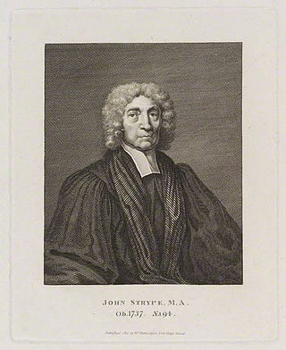 <span class="mw-page-title-main">John Strype</span> English clergyman, historian and biographer