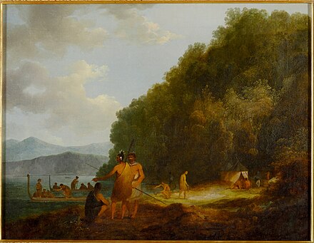 John Webber's Ship Cove, Queen Charlotte Sound, c. 1788