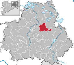 Läget för kommunen Königswartha i Bautzen