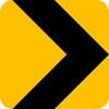 Hazard chevron (yellow)