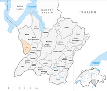 Il territorio del comune di Arzo prima degli accorpamenti comunali del 2009