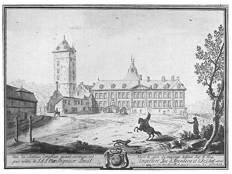 File:Kasteel van Edingen Château Enghien Voorzijde Ridderbosch 1781 dh.jpg