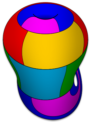 A 6-colored Klein bottle