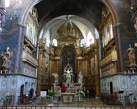 L'Isle sur la Sorgue,collégiale N.D.des Anges,choeur1