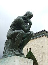 La Pensanto bronza statuo de 1902 de la Musée Rodin, pariza