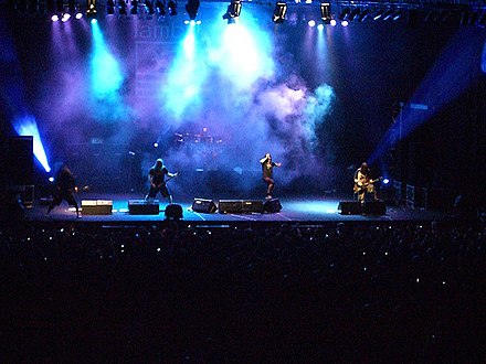 Lamb of God performing in 2009