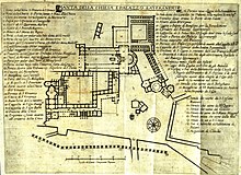 Plan of the medieval Lateran Basilica Lateran Palace medieval.jpg