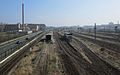 Eisenbahnanlagen; Blick von der Hermann-Liebmann-Straße nach Osten; ehem. Haltepkt Leipzig-Ost