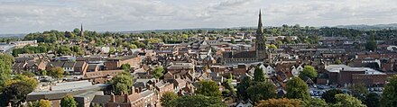 A Panorama of Lichfield from one of the Cathedral Spires