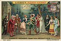 Deutsch: 6: Figaros Hochzeit, Oper von Mozart. IV. Akt, 21. Auftritt. Graf: O Engel, verzeih' mir! Gräfin: Wie könnt' ich denn zürnen! Mein Herz spricht für dich!