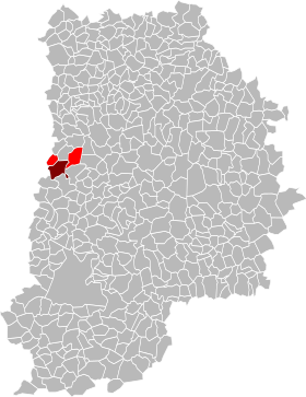 Ubicación de la Comunidad de municipios de l'Orée de la Brie