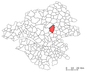 Poziția comunei pe harta departamentului Loire-Atlantique