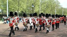 British Corps of Drums. London changing of the guard procession.jpeg