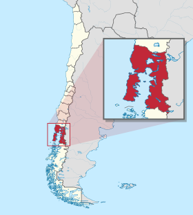 Ubicación de la región de los lagos