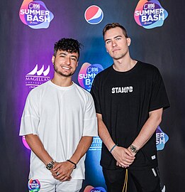 Joe Depace (left) and Andrew Fedyk (right) at the B96 Pepsi Summer Bash 2019