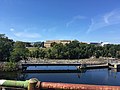 English: Area in front of the Boott Dam from the Pawtucket St Bridge