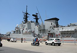 Maestrale class frigate Euro (F 575) - Harbour of Reggio Calabria - Italy - 8 July 2018 - (34).jpg