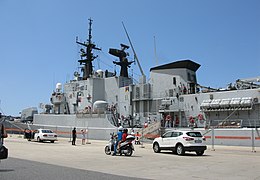 Euro docked at the harbor of Reggio Calabria on 8 July 2018.