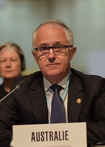 Turnbull at the 2014 International Telecommunication Union Conference in South Korea.