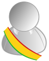 Représentation de l’écharpe présidentielle du Mali