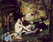 馬奈，《草地上的午餐》，1862年3月