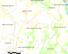 Poziția localității Saint-Parize-le-Châtel