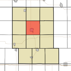 Айова штатындағы Audubon округі, Леруа Тауншипті бөлектейтін карта
