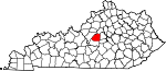 Statskarta som markerar Washington County