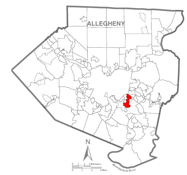 File:Map of Munhall, Allegheny County, Pennsylvania Highlighted.png