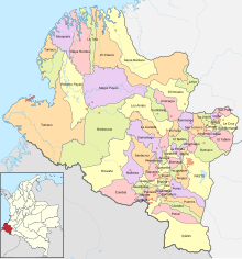 Municipalities of Narino. Mapa de Narino (politico).svg