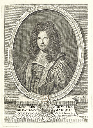 <span class="mw-page-title-main">Marc-René de Voyer de Paulmy d'Argenson (1652–1721)</span> French politician