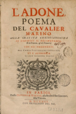 L'Adone 1623 (fonte: gallica.bnf.fr/BnF)