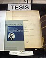 Tesis de pregrado "Bases de una interpretacion de Ruben Dario", para la Universidad de San Marcos, de Mario Vargas Llosa (1958).