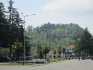 Martvili Town in Samegrelo-Zemo Svaneti, Georgia