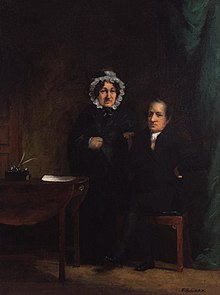 Portrait of Mary with her brother Charles by Francis Stephen Cary, 1834 Mary Lamb; Charles Lamb by Francis Stephen Cary.jpg