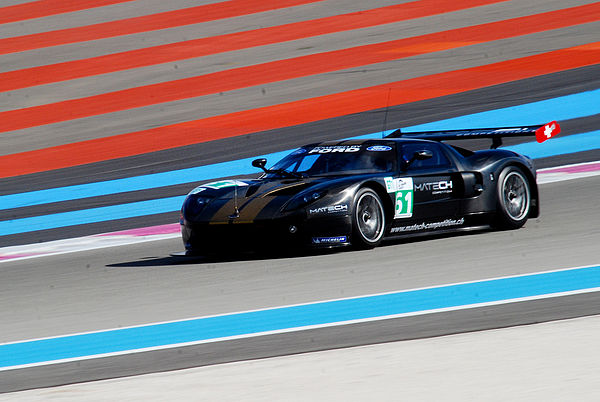 A Matech Ford GT1 testing at Paul Ricard prior to the 2010 season