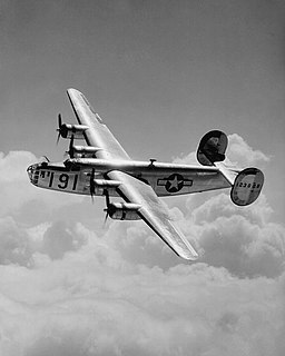 <span class="mw-page-title-main">Consolidated B-24 Liberator</span> 1939 bomber aircraft family by Consolidated Aircraft