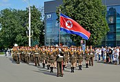 The Military Band of the Korean People's Army before the performance. (2019).