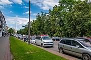 English: Muliavina boulevard. Minsk, Belarus Беларуская: Бульвар Мулявіна. Мінск, Беларусь Русский: Бульвар Мулявина. Минск, Беларусь