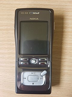 Nokia N91 Slider smartphone with a dedicated MP3 buttons